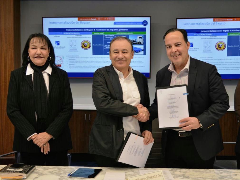 Gobierno de Sonora y Constellation Brands beneficiarán a pequeños ganaderos con donación de&nbsp;bagazo