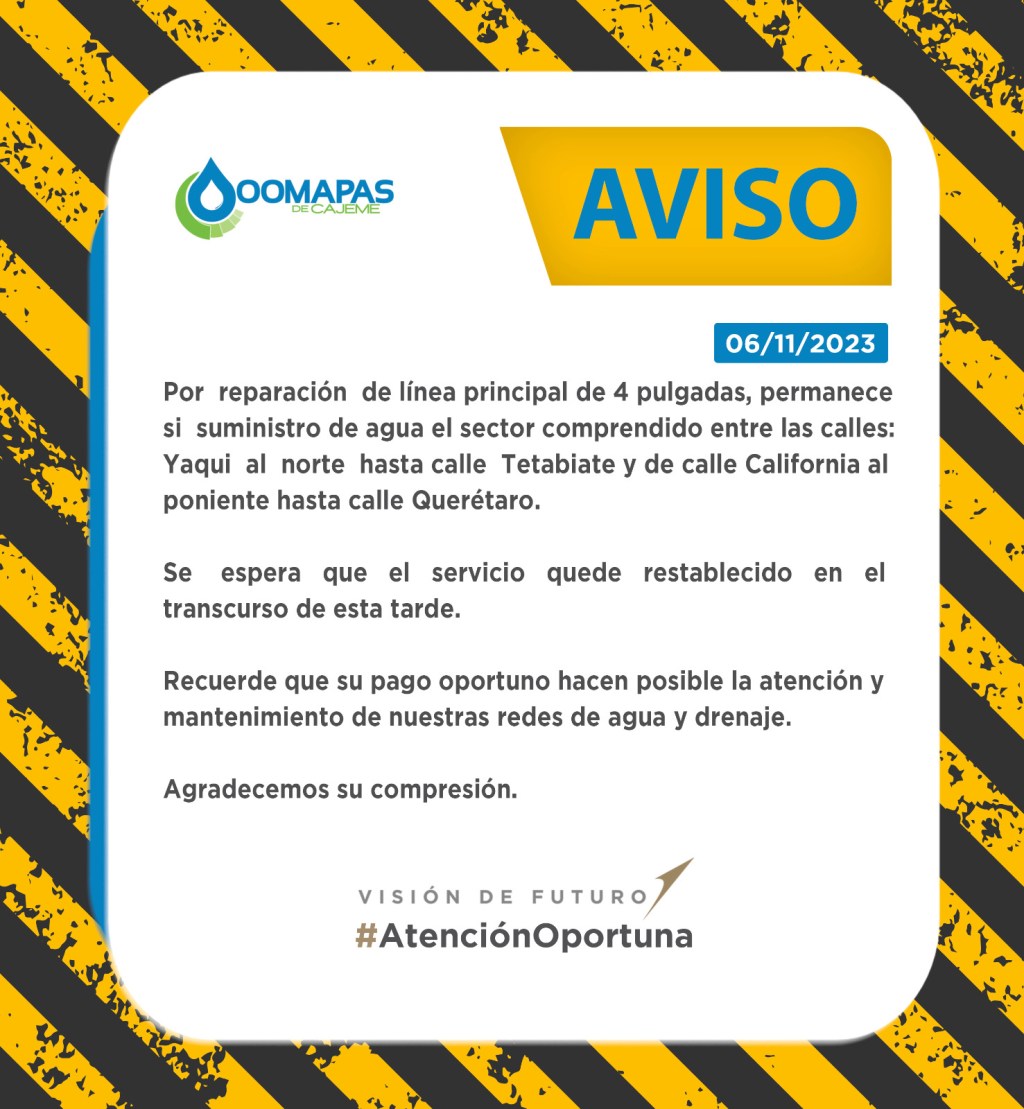 AVISO OOMAPASC