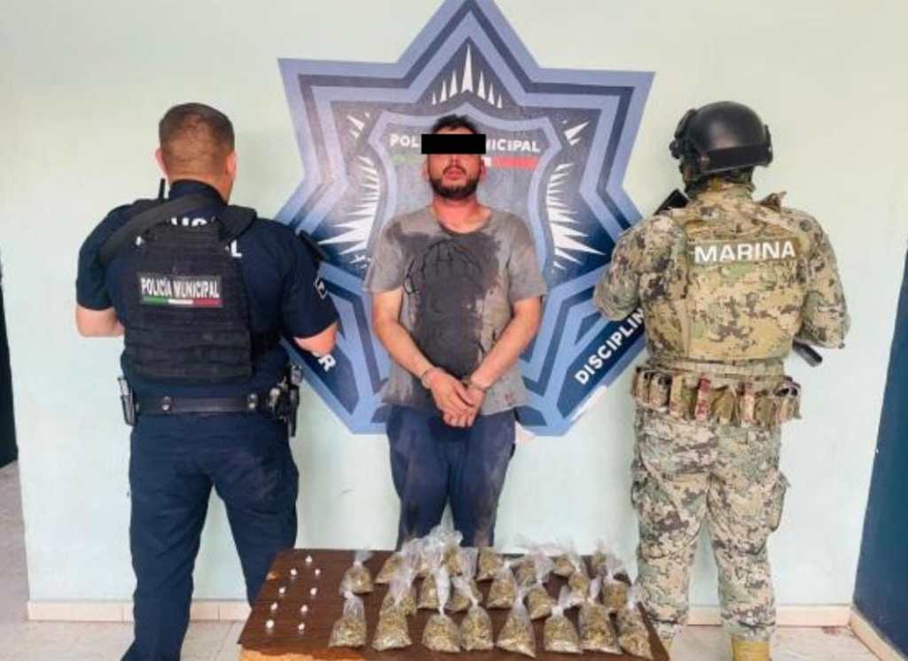 ASEGURA SSPM DROGAS Y ARMA DE FUEGO, HAY DOS&nbsp;DETENIDOS