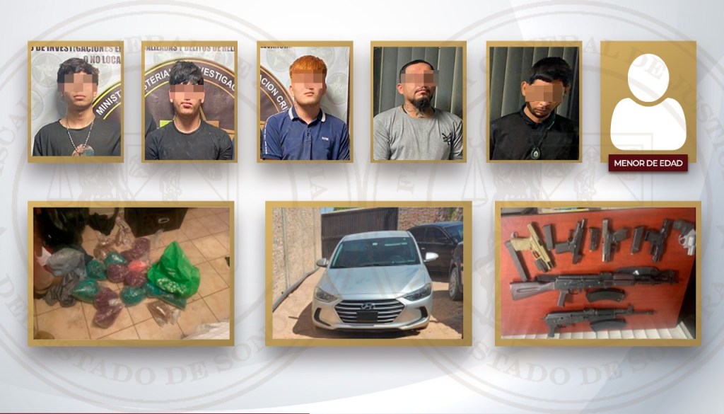 Célula delictiva en San Luis Río Colorado es desmantelada; aseguran armas, droga y vehículos&nbsp;robados