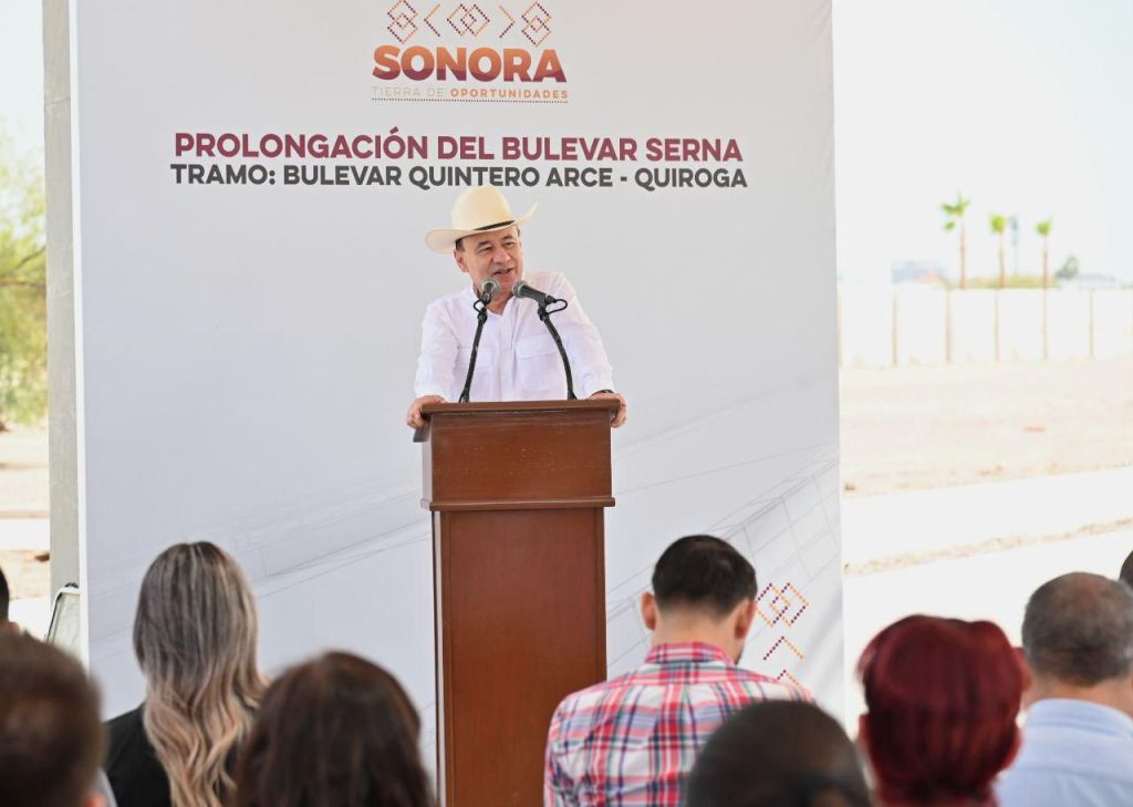 Inaugura Gobernador Durazo prolongación del bulevar Serna en beneficio de habitantes del poniente de Hermosillo