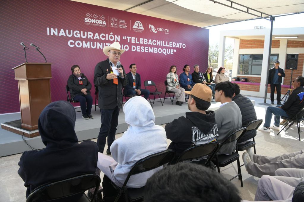 Gobernador Durazo garantiza educación para estudiantes Comca’ac con Telebachillerato en&nbsp;Desemboque