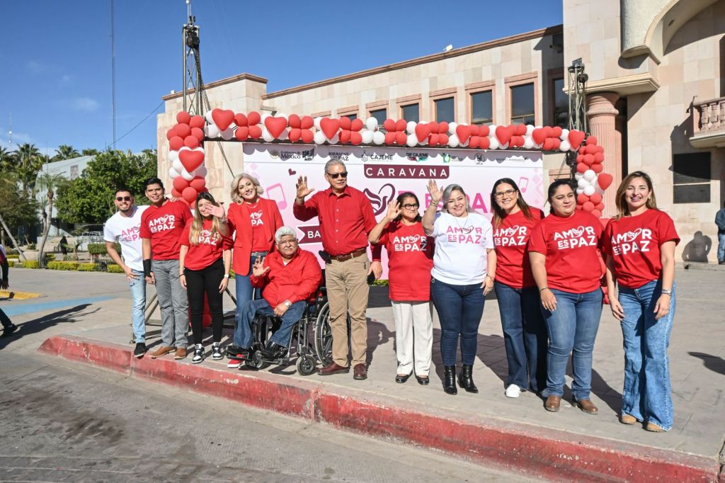 ASISTEN CIENTOS DE CAJEMENSES A LA CARAVANA «AMOR ES PAZ»