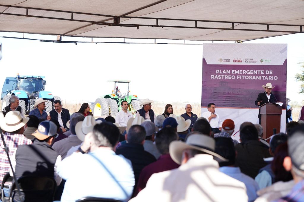 Gobernador Durazo beneficia a productores del sur con arranque del Plan Emergente de Rastreo&nbsp;Fitosanitario