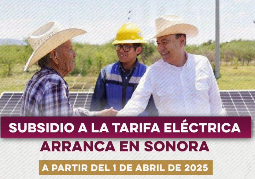MAÑANA INICIA HISTÓRICO SUBSIDIO ELÉCTRICO: GOBERNADOR&nbsp;DURAZO