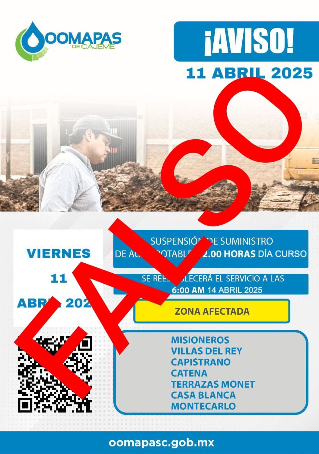 ADVIERTE EL OOMAPASC SOBRE FAKE&nbsp;NEWS