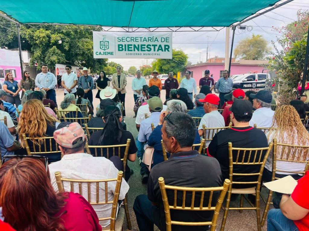 BENEFICIAN A FAMILIAS CAJEMENSES A TRAVÉS DE LA OCTAVA JORNADA BIENESTAR EN TU COLONIA