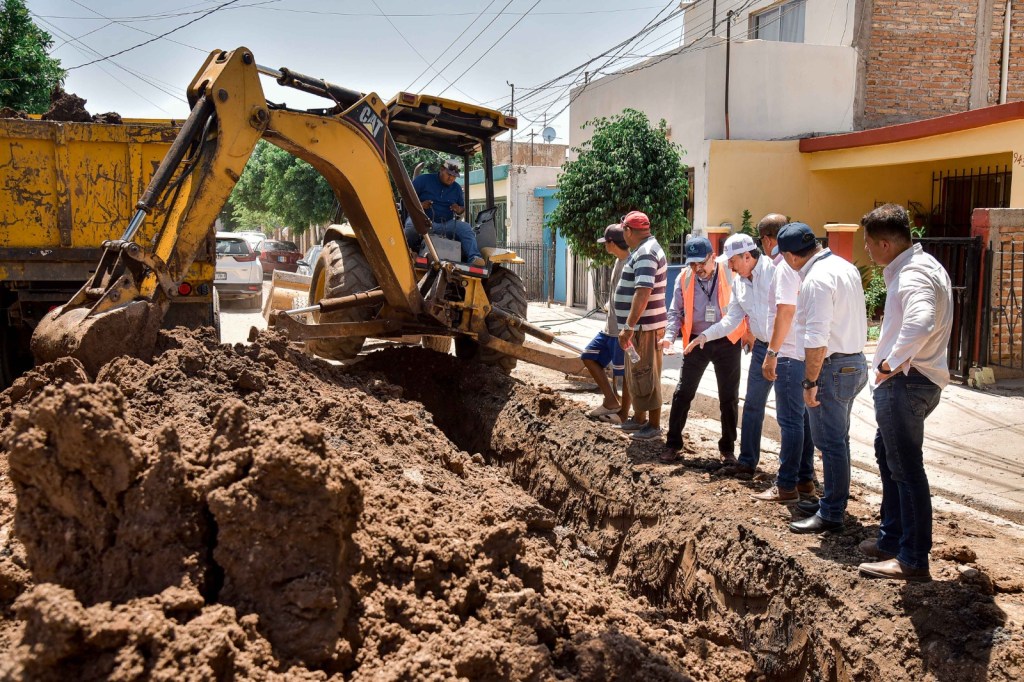 EL PRESIDENTE DE CAJEME JAVIER LAMARQUE SUPERVISA OBRAS DE&nbsp;OOMAPASC