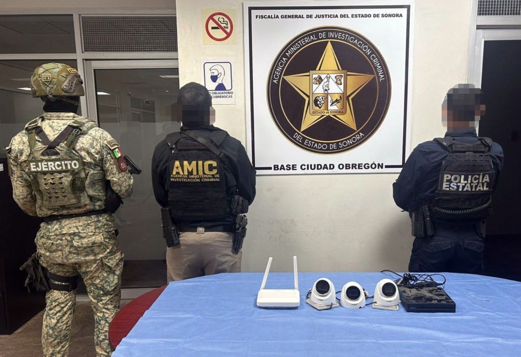 Asegura FGJES cámaras de vigilancia irregulares en Cajeme durante operativos&nbsp;conjuntos