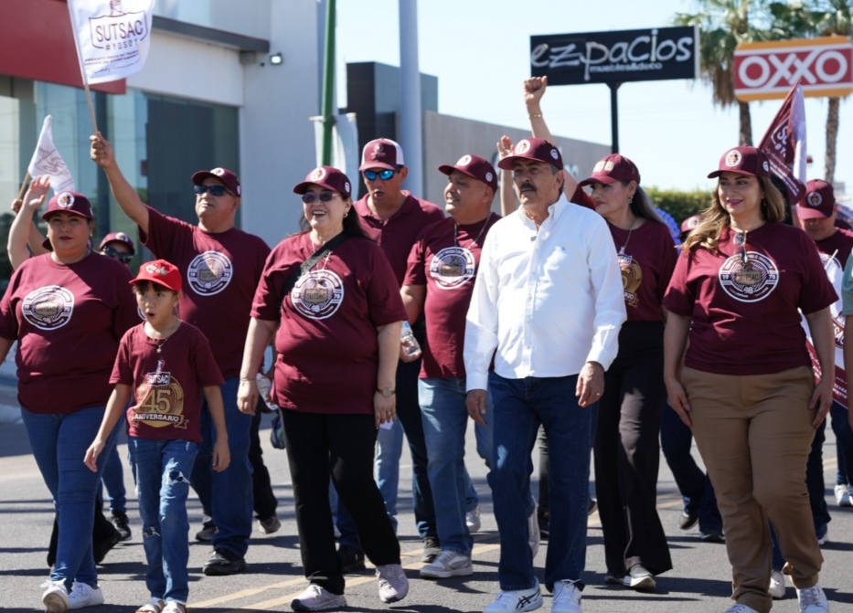 ENCABEZA JAVIER LAMARQUE DESFILE POR EL DÍA DEL TRABAJO&nbsp;2026