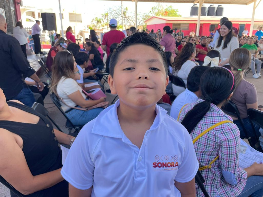 Estudiantes de primaria agradecen a Gobernador Durazo y Presidenta Sheinbaum por entrega de becas Rita&nbsp;Cetina