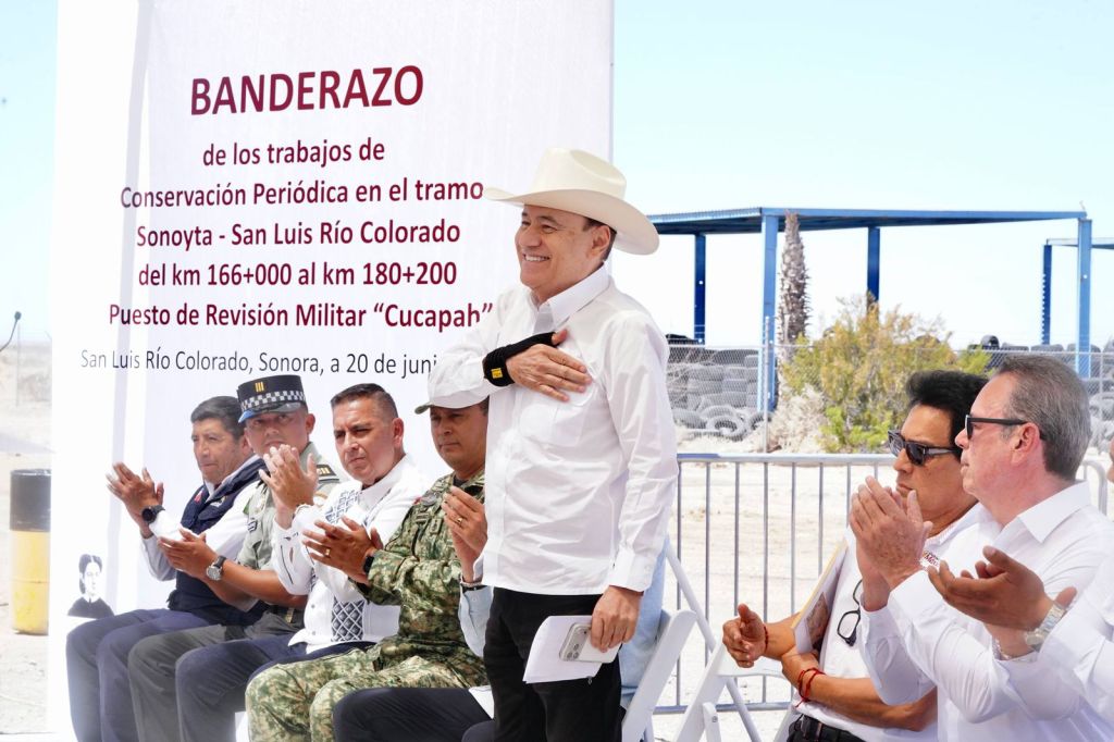 Avanza rehabilitación de carreteras en Sonora con impulso de Durazo y&nbsp;Sheinbaum