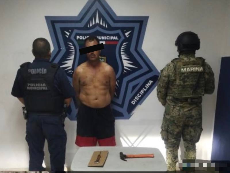 ATIENDE SSPM CASO DE VIOLENCIA FAMILIAR Y DETIENE A PRESUNTO EN LA PIONEROS DE&nbsp;CAJEME